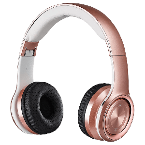 iLive IAHB239RGD Bluetooth Over The Ear Headphones With Microphone Rose Gold