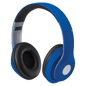 iLive IAHB48MBU Bluetooth Over The Ear Headphones With Microphone Matte Blue