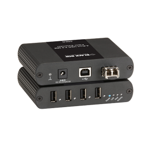 Black Box IC404A-R2 Multimode Fiber 4-Port USB 2.0 Extender