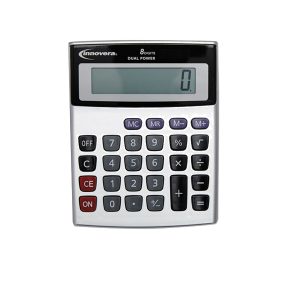 INNOVERA IVR15927 Dual Power 8 Digit LCD Display Calculator