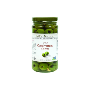 Jeff's Naturals BWA63336 Pitted Castelvetrano Olives 6x5.5 OZ