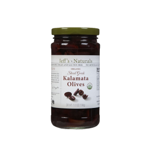 Jeff's Naturals BWC24115 Organic Sliced Greek Kalamata Olives 6x7OZ