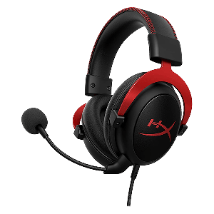 Kingston HyperX KHX-HSCP-RD Over-the-Head Noise Cancelling Gaming Headset- Red