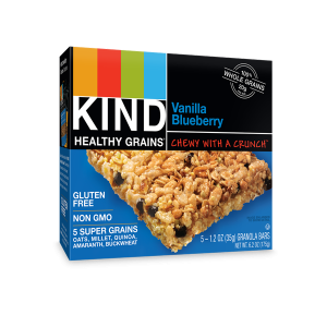 Kind BWC54660 Vanilla Blueberry Grains Bar 8/5x1.2 OZ