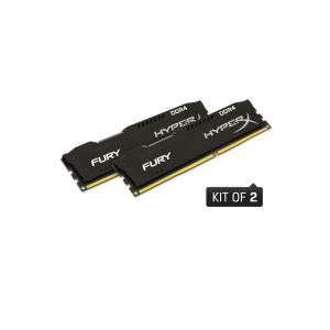 Kingston HyperX Fury HX426C15FBK2/8 8GB (4GB x2) DDR4 2666Mhz Non ECC Memory RAM DIMM