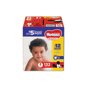 KIMBERLY CLARK KCC43108 Size 3, 16 lbs to 28 lbs Snug and Dry Diapers