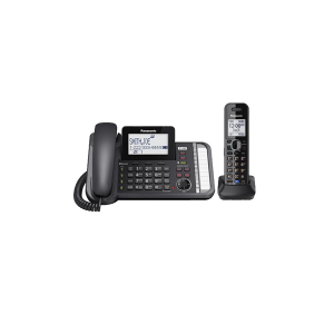 Panasonic KX-TG9581B 2-Line DECT_6.0 Digital Corded/Cordless Phone with 1-Handset