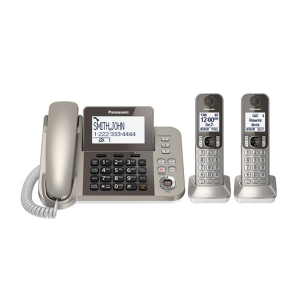 Panasonic KX-TGF352N Cordless/Cordless DECT Landline Telephone with 2 Handset