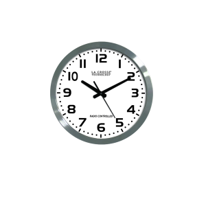 La Crosse Technology WT-3161WH 16 Inch Metal Atomic Wall Clock