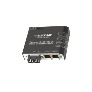 Black Box LBH2000 Series LBH2001A-P-LX 1000Mb/s Single mode Extreme Media Converter Switch