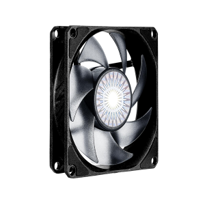 Cooler Master MFX-B8NN-25NPK-R1 SickleFlow 80 V2 All-Black Square Frame Fan with Air Balance Curve Blade Design