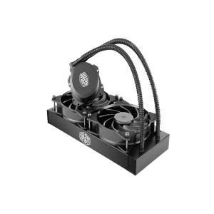 Cooler Master MLW-D24M-A20PW-R1 MasterLiquid Lite 240 AIO CPU Liquid Cooler, White LED Pump, FEP Tubing