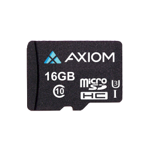 Axiom MSDHC10U316-AX MicroSDHC Class 10 UHS-I U3 16GB Flash Card