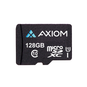 Axiom MSDXC10U1128-AX 128GB MicroSDXC Class 10 UHS-I U1 Flash Card