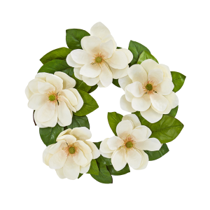 Nearly Naturals 4345 23 Inch Magnolia Artificial Wreath
