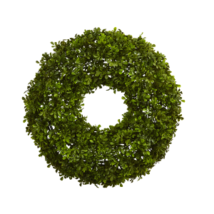 Nearly Naturals 4554 22 Inch Boxwood Wreath