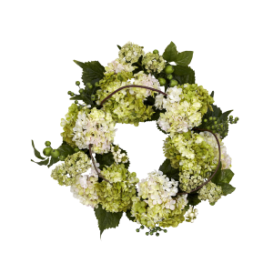 Nearly Natural 4780 22 Inch Hydrangea Wreath