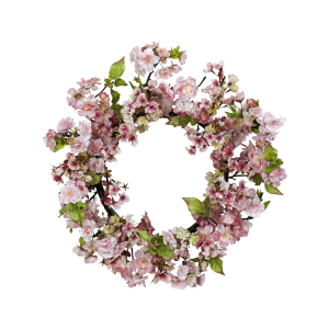 Nearly Natural 4783 24 Inch Cherry Blossom Wreath