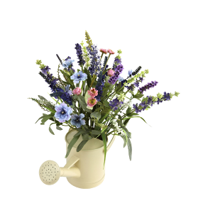 Nearly Natural 4816 Lavender Arrangement With Watering Can