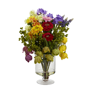 Nearly Natural 4987 Spring Floral Arrangement