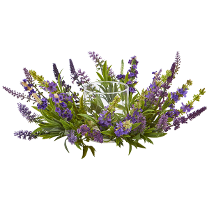 Nearly Natural 4216 Lavender Artificial Arrangement Candelabrum