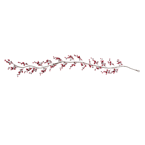 Nearly Natural 4363-S2 6 Feet Red Berry Artificial Garland Set of 2