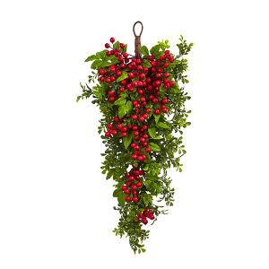 Nearly Natural 4562 26 Inch Berry Boxwood Teardrop