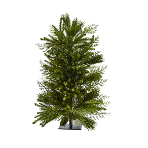 Nearly Natural 5476 26 Inch Mixed Pine Tree