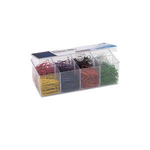 Officemate 97228 Plastic Coated Paper Clips, 800 Pack