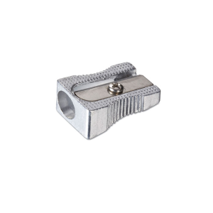 Officemate OIC30233 Metal Pencil Sharpener, Metallic Silver