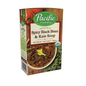 Pacific Foods BWC43284 Organic Spicy Black Bean And Kale Soup 12x17OZ