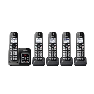 Panasonic KX-TGD535M Expandable Cordless Phone with Call Block and Answering Machine 5 Handsets