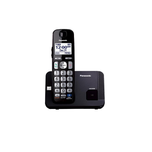 Panasonic KX-TGE210B Expandable Cordless Phone with Large Keypad- 1 Handset