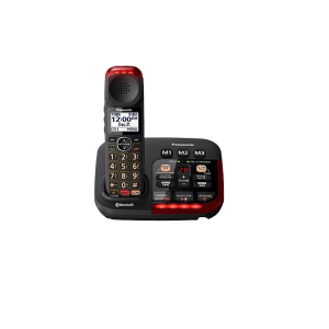 Panasonic KX-TGM430B Bluetooth Amplified Cordless Phone with Digital Answering Machine 1 Handset