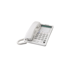 Panasonic KX-TS208W 2-Line Corded Phone, White