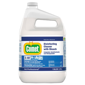 Procter & Gamble PGC24651CT Comet Disinfecting Cleaner with Bleach 1 gal Bottle 3/Carton