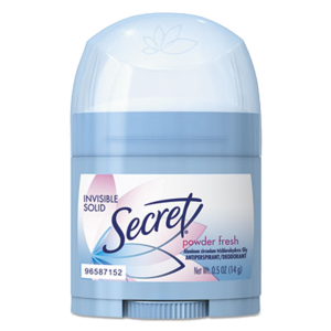 Procter & Gamble PGC31384 Secret Invisible Solid Anti Perspirant and Deodorant 0.5 oz Stick 24/Carton