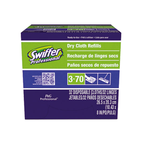 Procter & Gamble PGC33407BX Swiffer Dry Refill Cloths 10 5/8" x 8" 32 Per Box