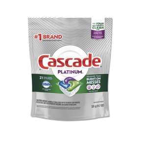 Procter & Gamble PGC80720PK Cascade ActionPacs Fresh Scent 13.5 oz Bag 21 Per Pack