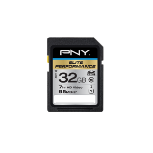 PNY Elite Performance SDHC P-SDH32U195-GE Class 10 32GB Memory Card