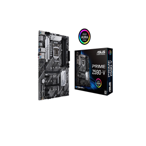 Asus Prime Z590-V Desktop Motherboard - Intel Chipset - Socket LGA-1200 - Intel Optane Memory Ready - ATX
