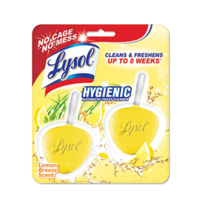 Reckitt Benckiser RAC83723 LYSOL Hygienic Automatic Toilet Bowl Cleaner Lemon Breeze 2/Pack