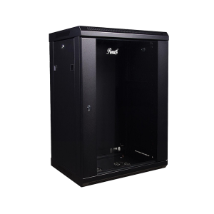 Rosewill RSWM-12U001 12U 450mm Deep Single Section Wall Cabinet, Toughened Front Glass Door and Solid Side Panels with Lock