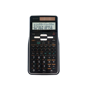 Sharp EL-506TSBBW Scientific 2 Line Calculator Black