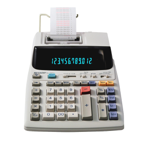 Sharp EL1801V Two Color 12 Digit Printing Calculator