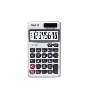 Casio SL-300SV Solar Powered Standard Function Pocket Calculator