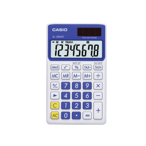 Casio SL300VCBESIH Solar Wallet Calculator With 8 Digit Display