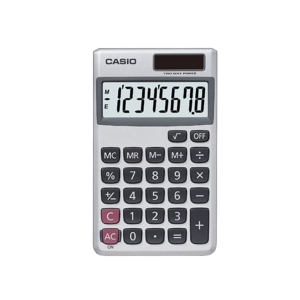 Casio SL300VE/SL300SV Wallet Solar Calculator With 8 Digit Display