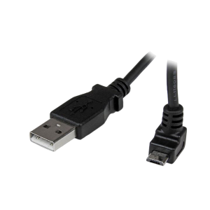 Startech USBAUB1MU 1m Micro USB Cable - A to Up Angle Micro B