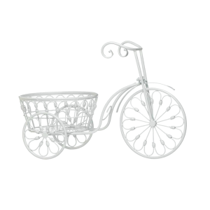 Summerfield Terrace 10018026 White Metal Tricycle Planter